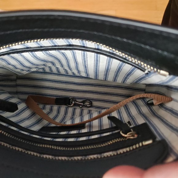 Dooney & Bourke Saffiano Black Zip Crossbody - Picture 10 of 16